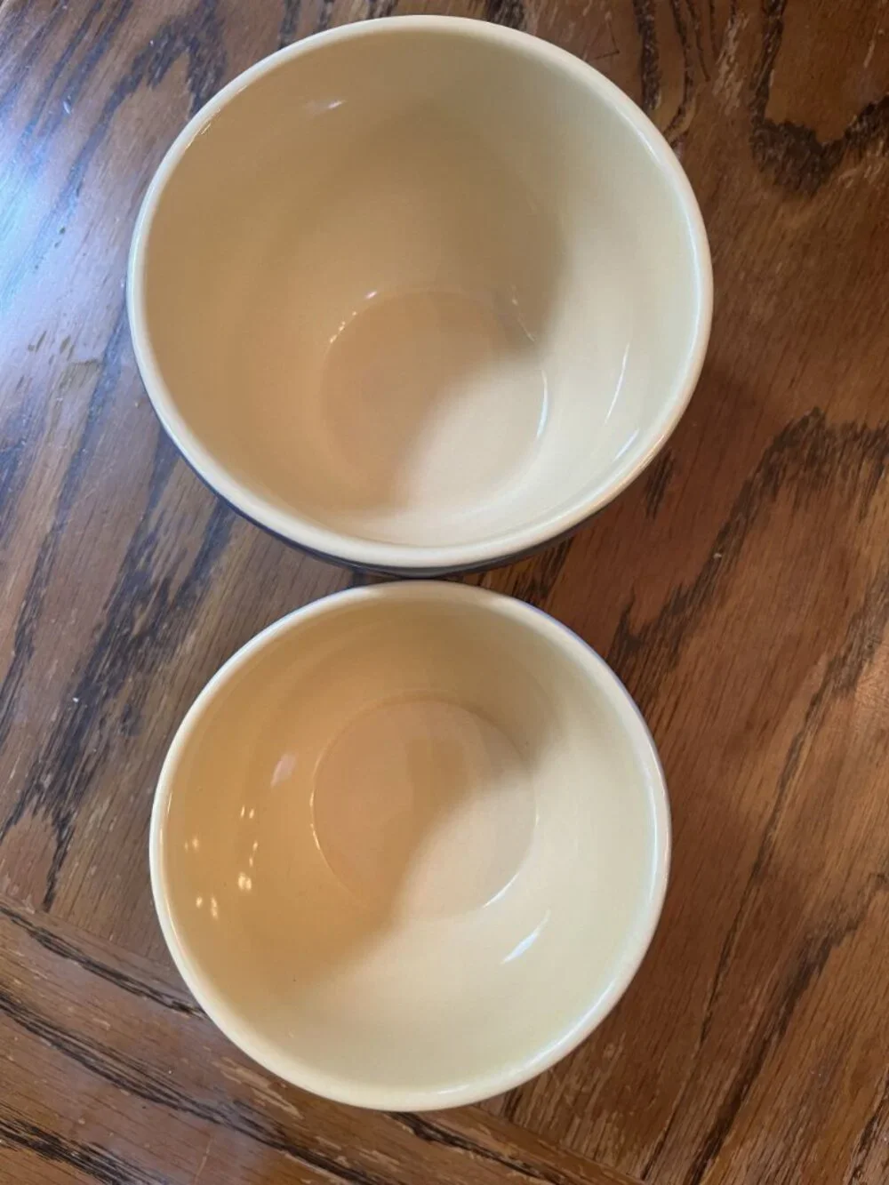 Country Kitchen Ceramic Small Mixing Bowls Set Of 2 Blue Dishwasher Microwave Sa